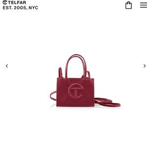 Telfar Small Shopping Bag - Oxblood